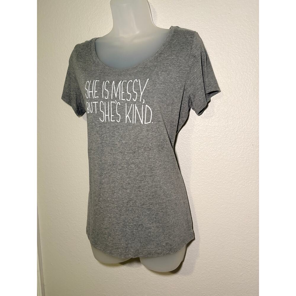Waitress Musical "She Is Messy But She's Kind" Grey Shirt XL (Fits Like L) - Picture 3 of 6
